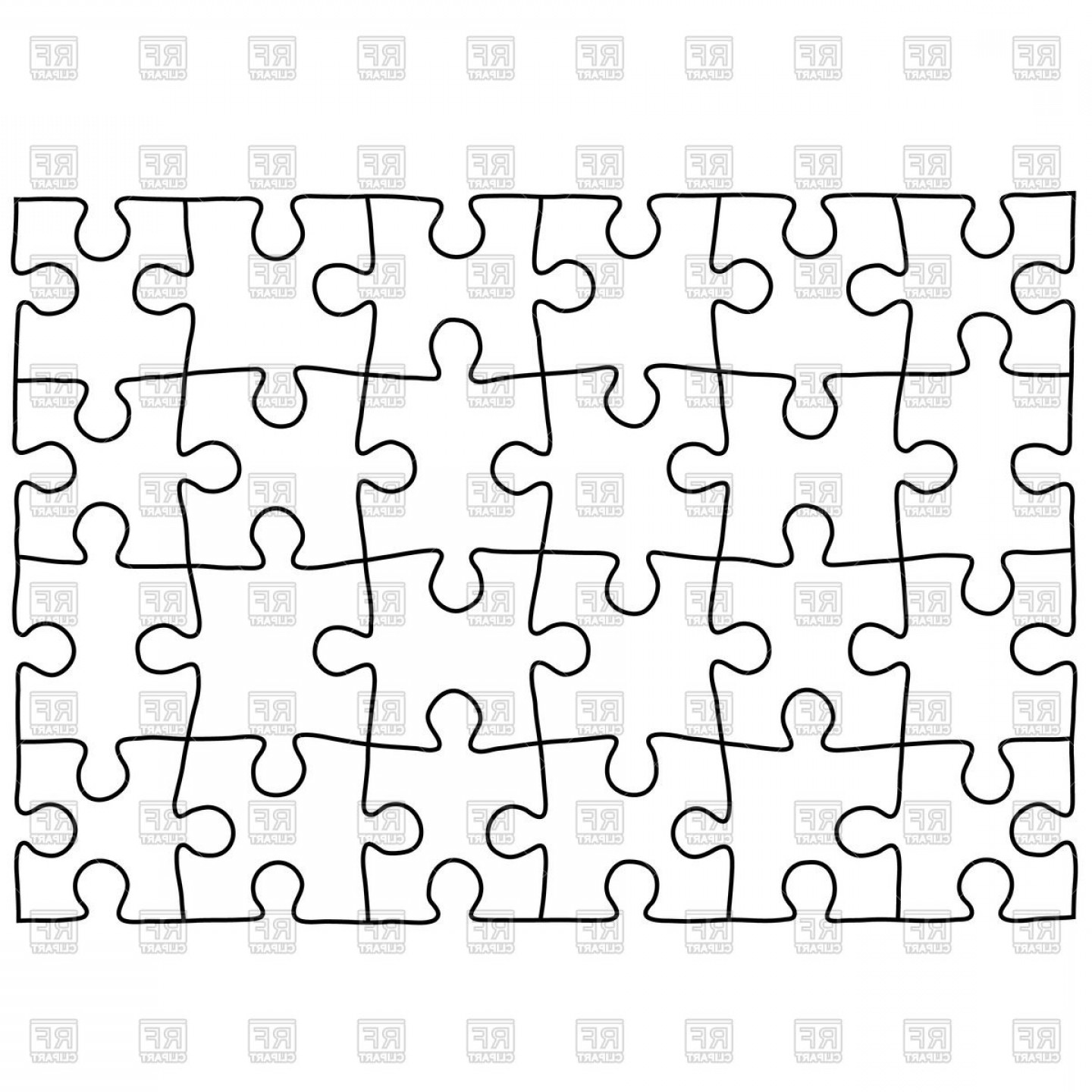 1440x1440 Jigsaw Puzzle Background Vector Clipart Soidergi