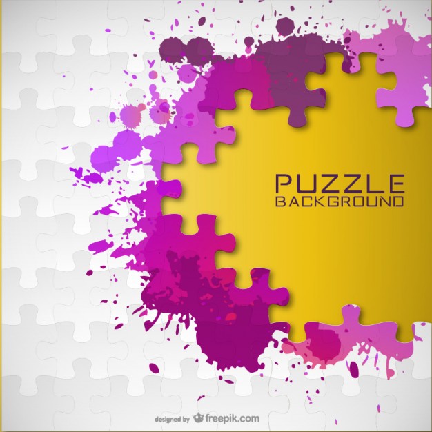 626x626 Paint Splash Puzzle Background Free Vector
