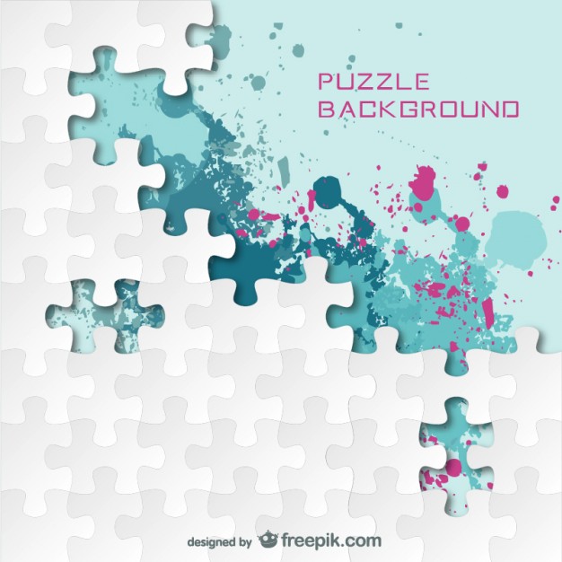626x626 Puzzle Splash Color Background Vector Free Download