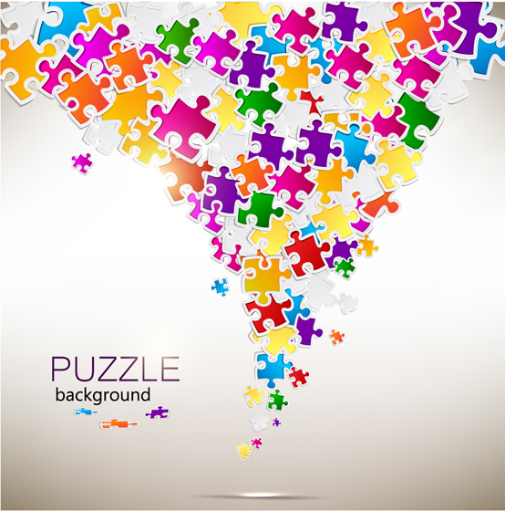554x560 Shiny Puzzle Background Vector Free Download