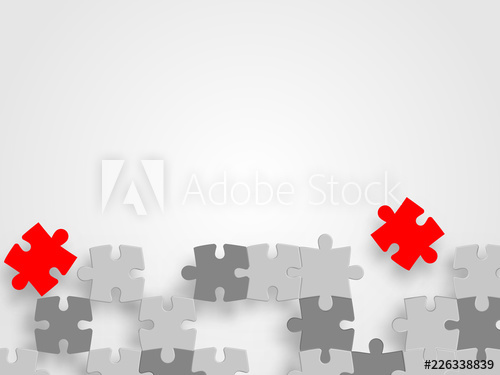 500x375 Vector Abstract Background Made From Puzzle Pieces Jigsaw Puzzle