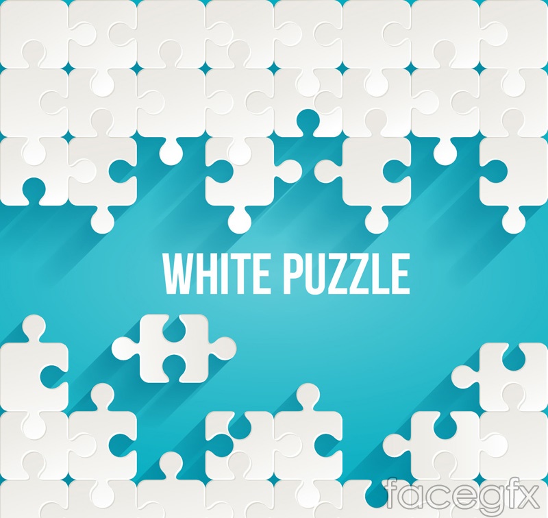 800x756 White Puzzle Pieces, Background Vector Over Millions Vectors
