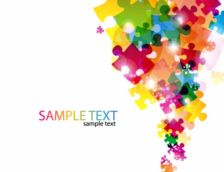 749x576 Free Vector Abstract Puzzle Background Misc Vector Free
