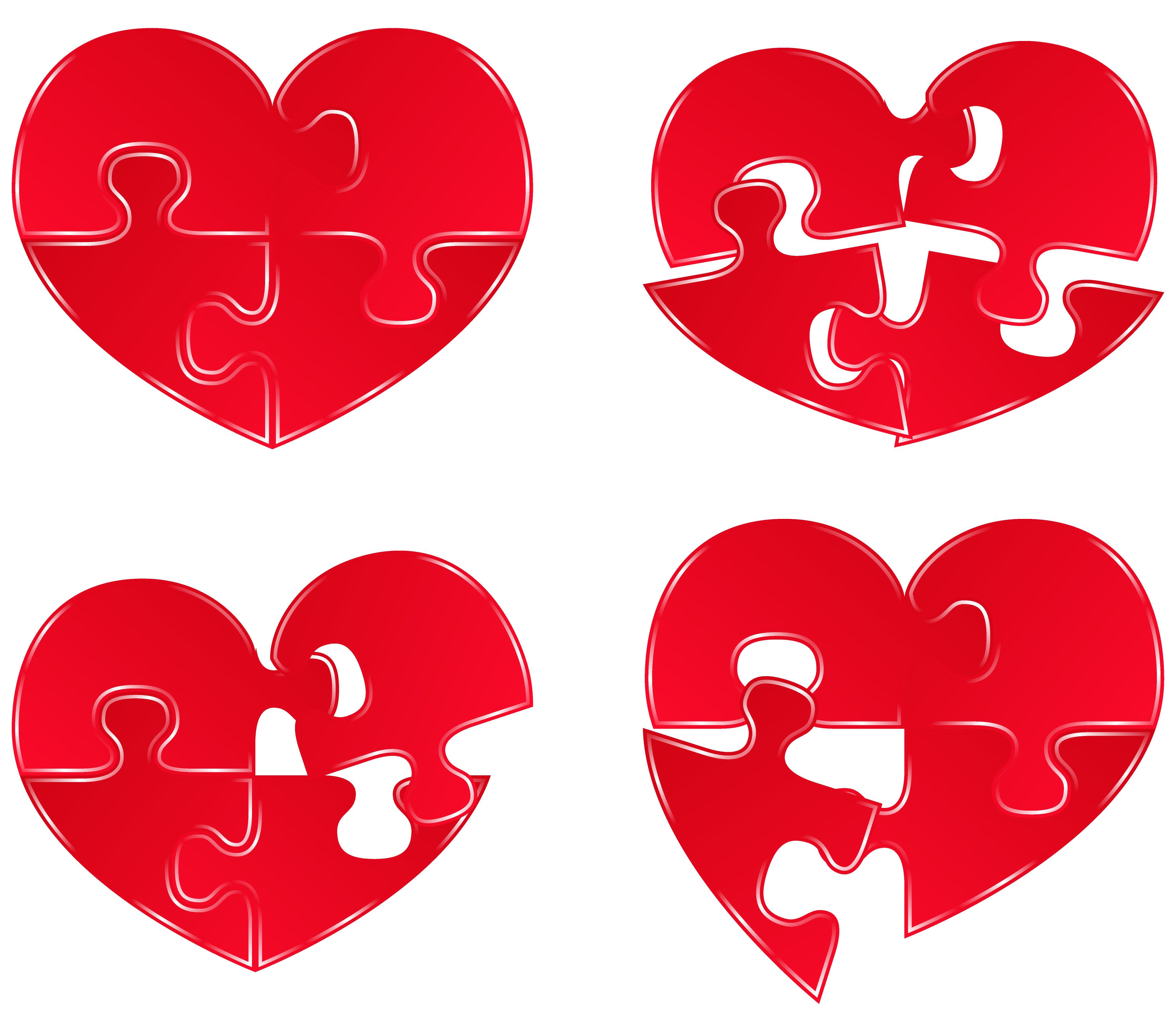 Puzzle Heart Vector At Collection Of Puzzle Heart Vector Free For Personal Use