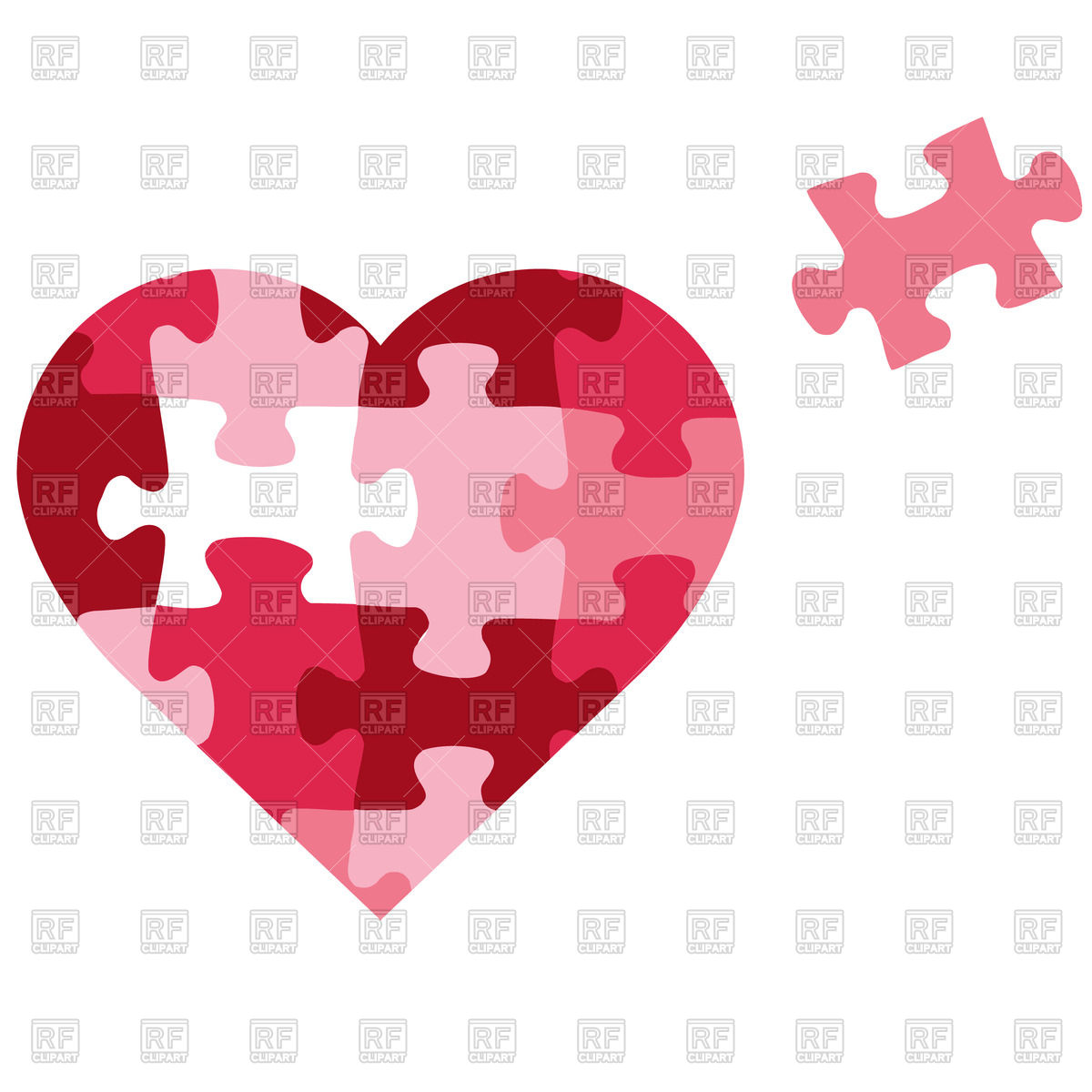 Puzzle Heart Vector Image Of Holiday 1200x1200 Puzzle Heart Vector Image Of Holiday