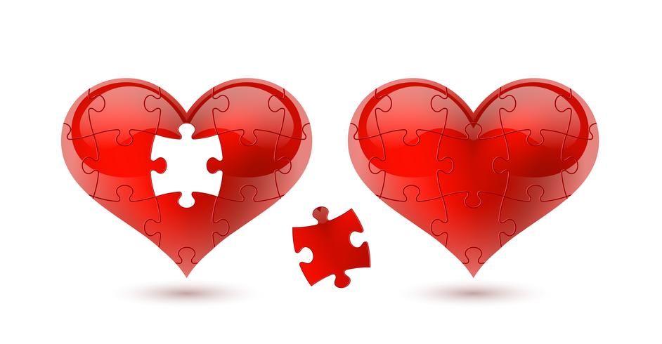 Puzzle Heart Vector Illustration 942x490 Puzzle Heart Vector Illustration