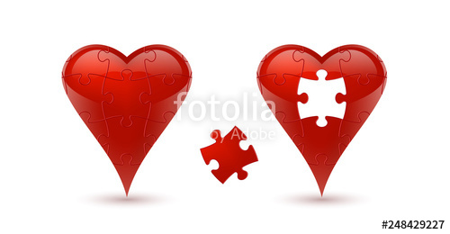 Puzzle Heart Vector Illustration Stock Image And Royalty Free 500x260 Puzzle Heart Vector Illustration Stock Image And Royalty Free
