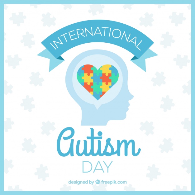 Autism Day Background With Puzzle Heart Vector Free Download 626x626 Autism Day Background With Puzzle Heart Vector Free Download
