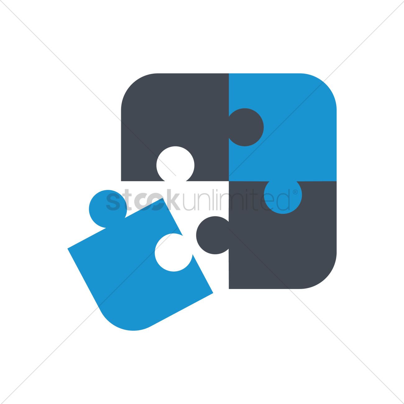 1300x1300 Puzzle Icon Vector Image