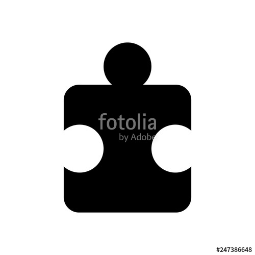 500x500 Puzzle Icon Vector Stock Image And Royalty Free Vector