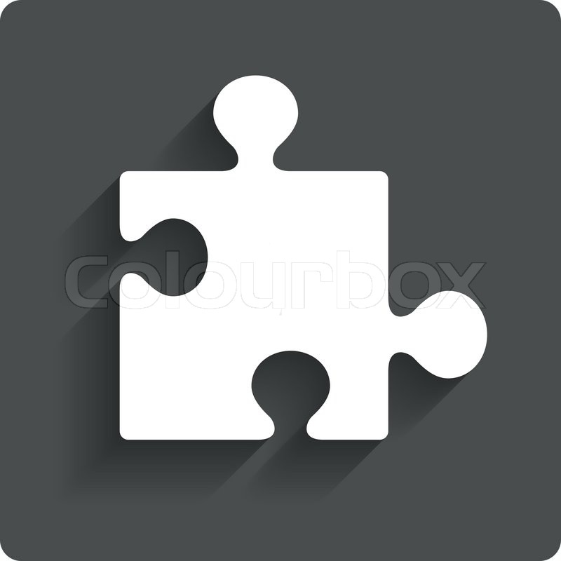 800x800 Puzzle Piece Sign Icon Strategy Stock Vector Colourbox