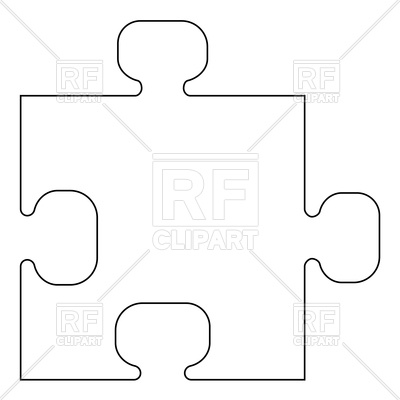 400x400 The Puzzle Outline Icon Vector Image Of Icons And Emblems