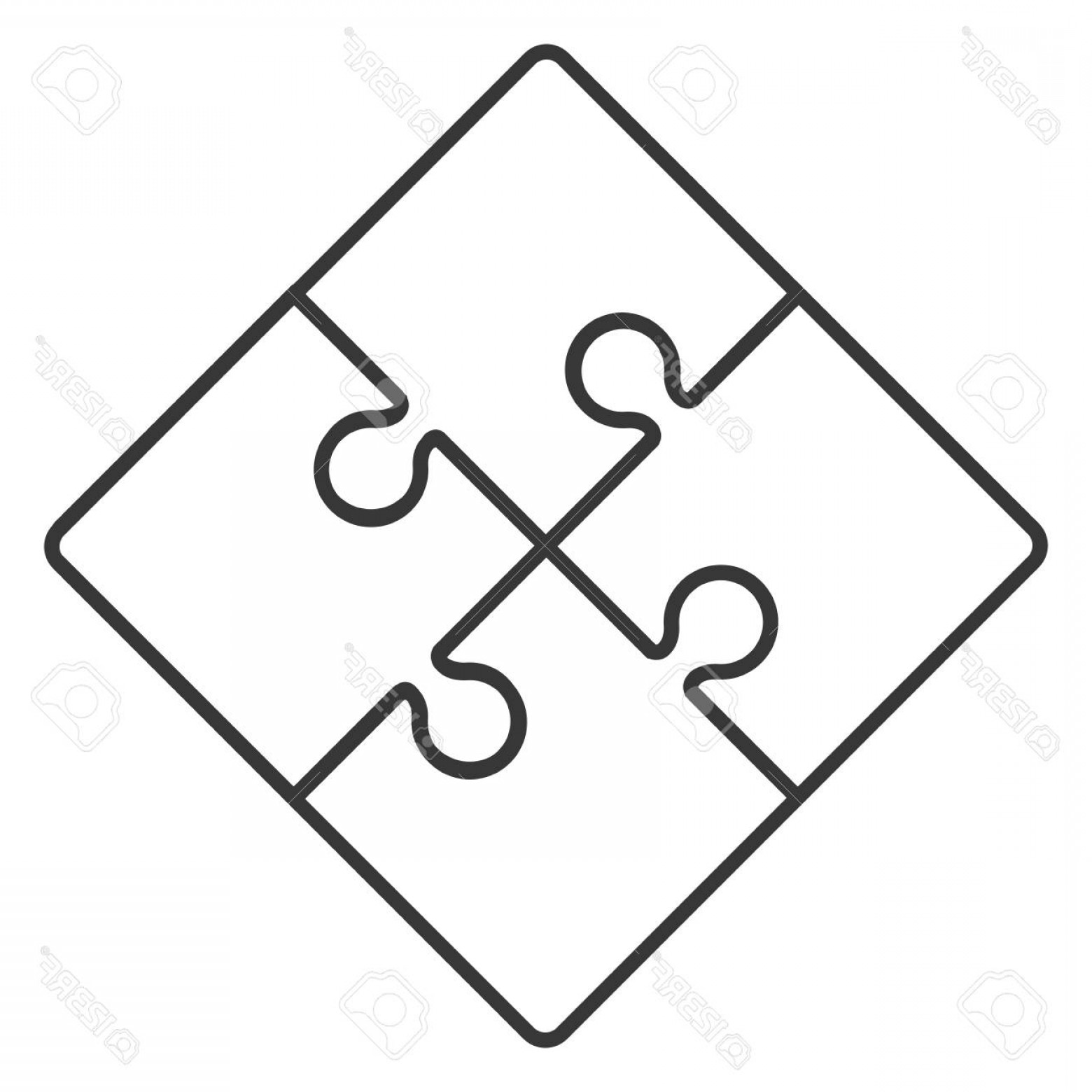 1560x1560 Photostock Vector Flat Design Square In For Puzzle Pieces Icon