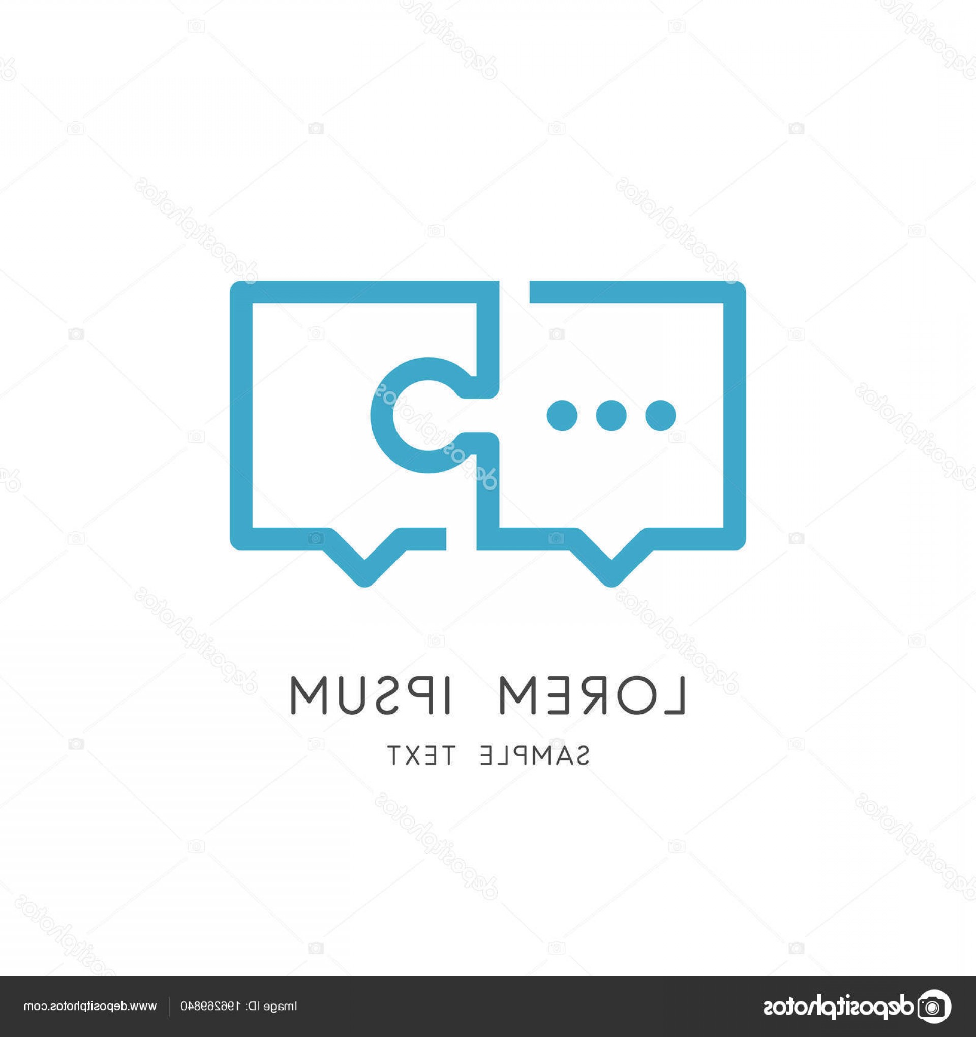 1920x2040 Stock Illustration Infinity Conversation Logo Puzzle Pieces