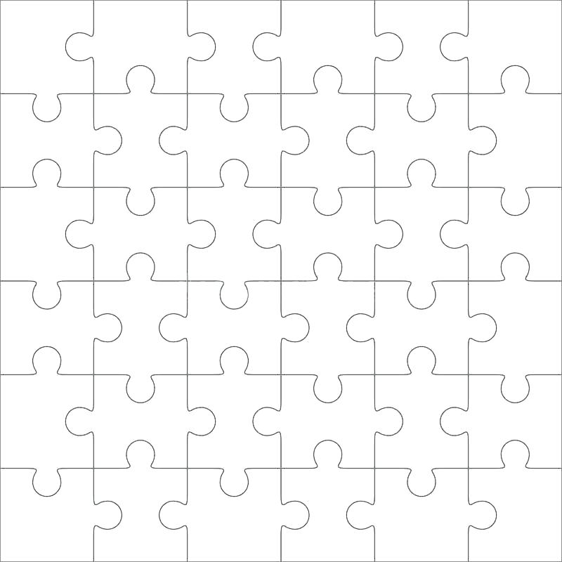 800x800 Piece Jigsaw Puzzle Template