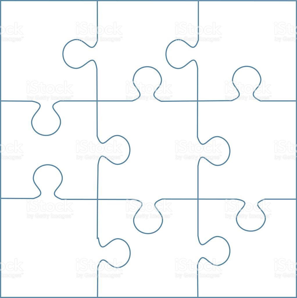 1022x1024 Puzzle Template Pieces Vector Bookmark Template Free Vector