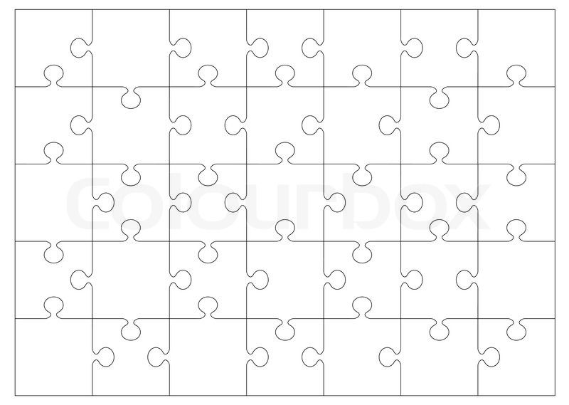 800x569 Black And White Jigsaw Or Puzzle Stock Vector Colourbox