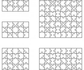 280x235 Puzzle Vector