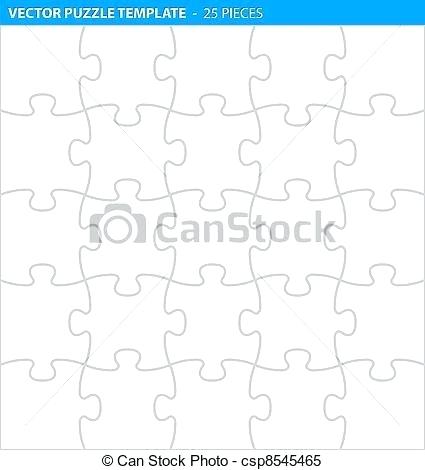 425x470 Complete Puzzle Jigsaw Template Pieces Vector Free Download