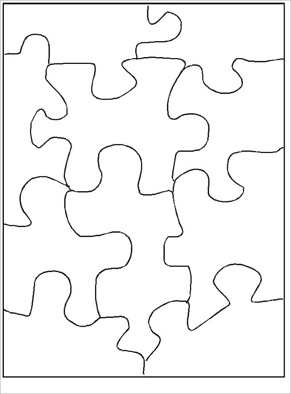 600x814 Jigsaw Puzzle Template Custom Photo Big Free Blank Printable