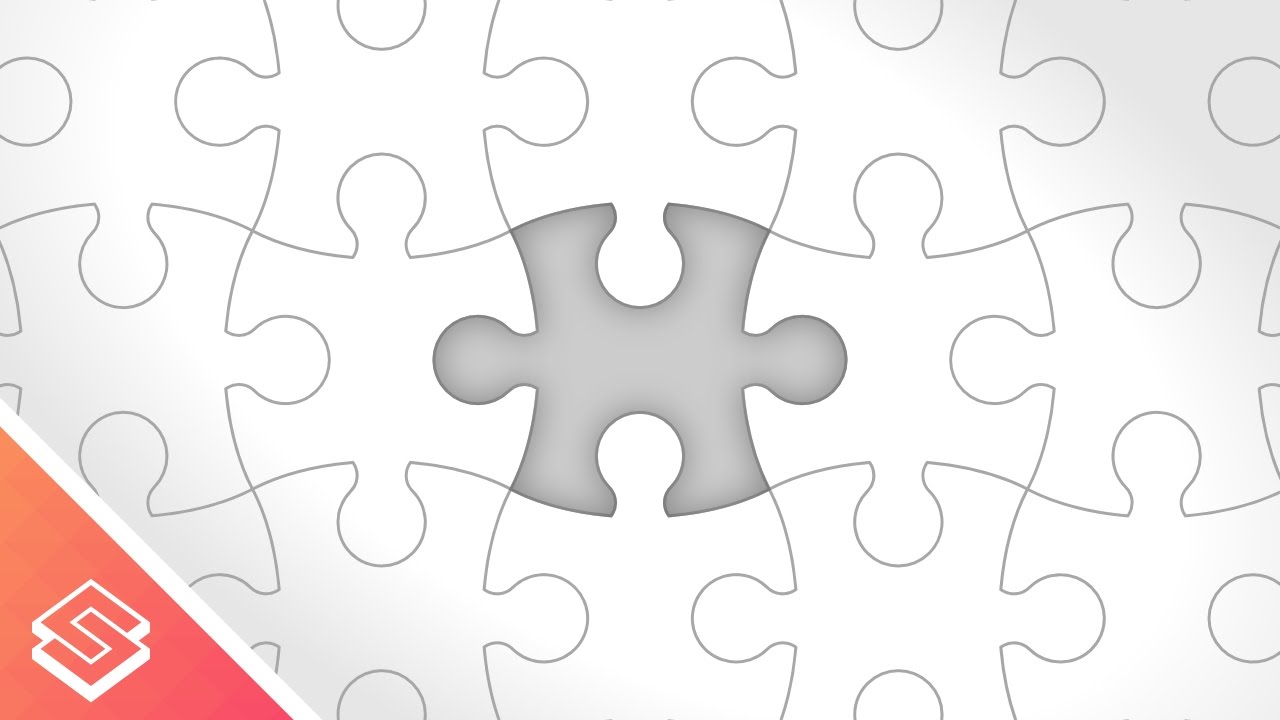 1280x720 Inkscape Tutorial Vector Puzzle Pieces