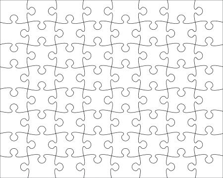 450x359 Jigsaw Puzzle Template Pieces Vector Stock Free Download Ac