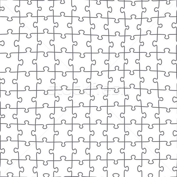 600x600 Jigsaw Puzzle Seamless Pattern Vector Illustration