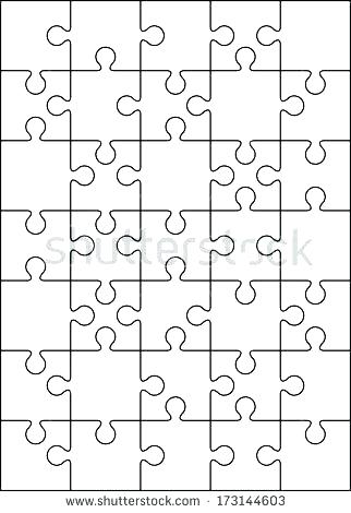 322x470 Puzzle Piece Vector Beautiful Piece Jigsaw Puzzle Template