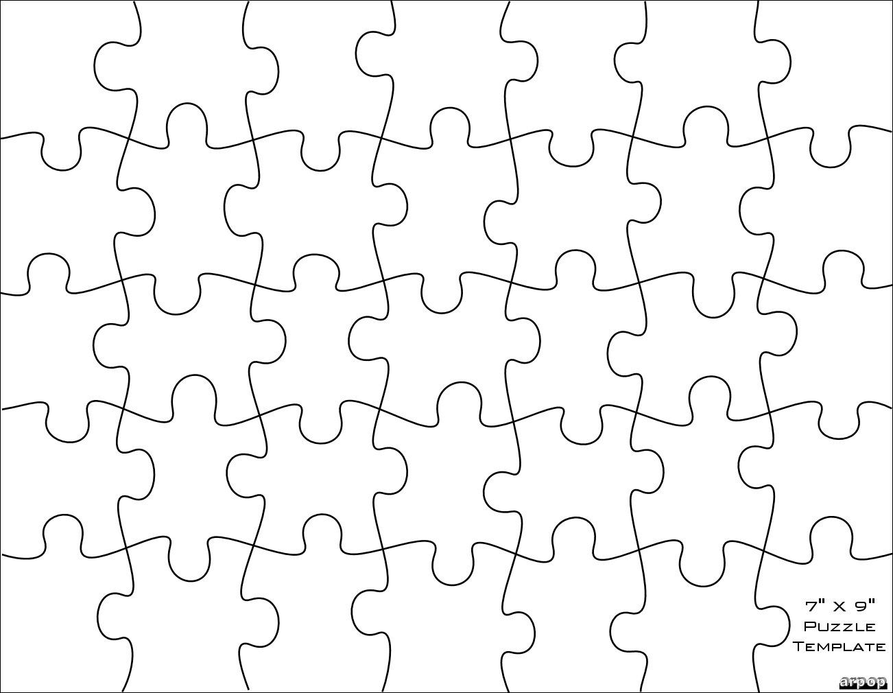 Puzzle Template Vector