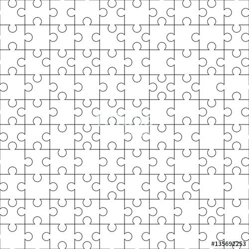 500x500 Jig Saw Pattern Jigsaw Puzzle Template X Puzzle Seamless Pattern