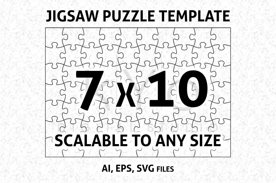 1160x772 Jigsaw Puzzle Template Dxf Formars, Puzzle Vector