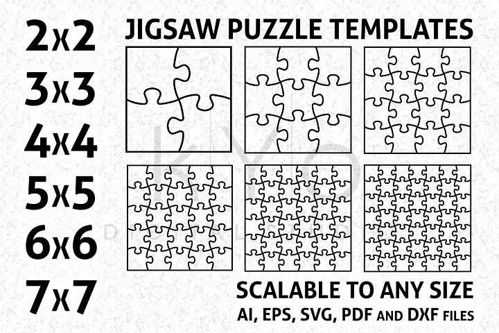 720x480 Jigsaw Puzzle Template Dxf Formars, Puzzle Vector