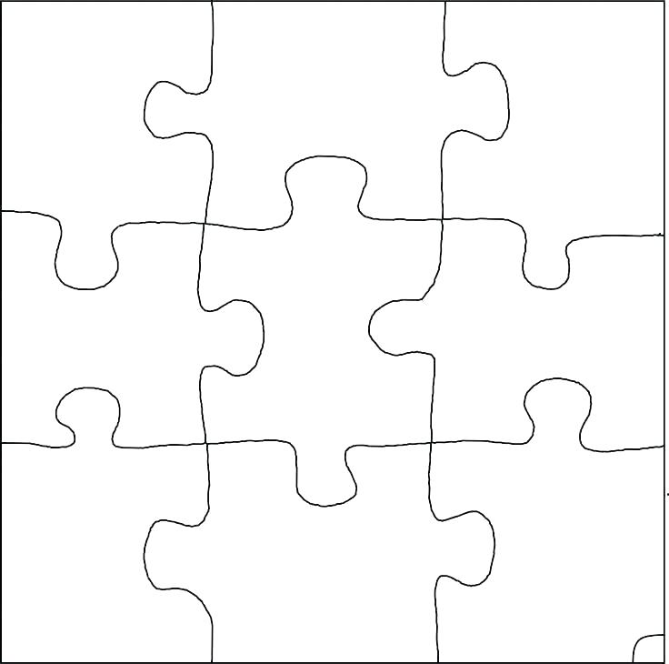 736x730 Jigsaw Template Puzzle Pieces Vector New Free Piece Four Generator