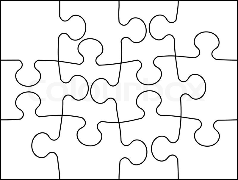 800x605 Vector Illustration Of Puzzle Mosaic Stock Vector Colourbox