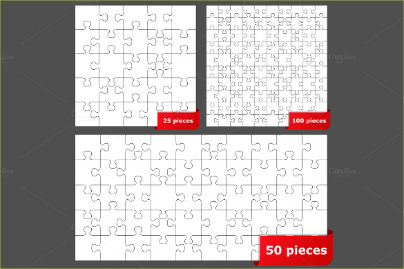 585x389 Puzzle Template, Blank Puzzle Template Free Premium Templates