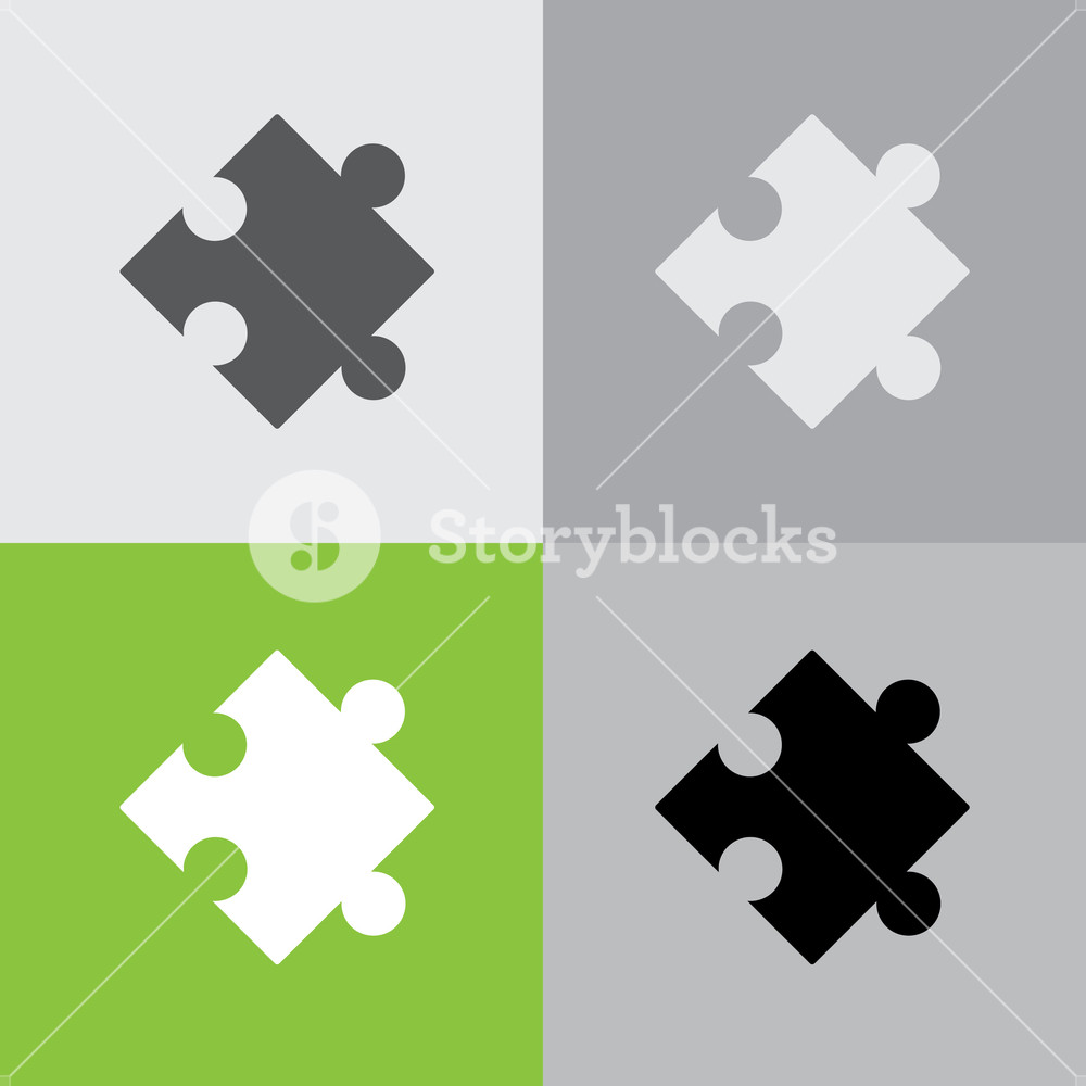 1000x1000 Web Icon Puzzle Vector Illustration Royalty Free Stock Image
