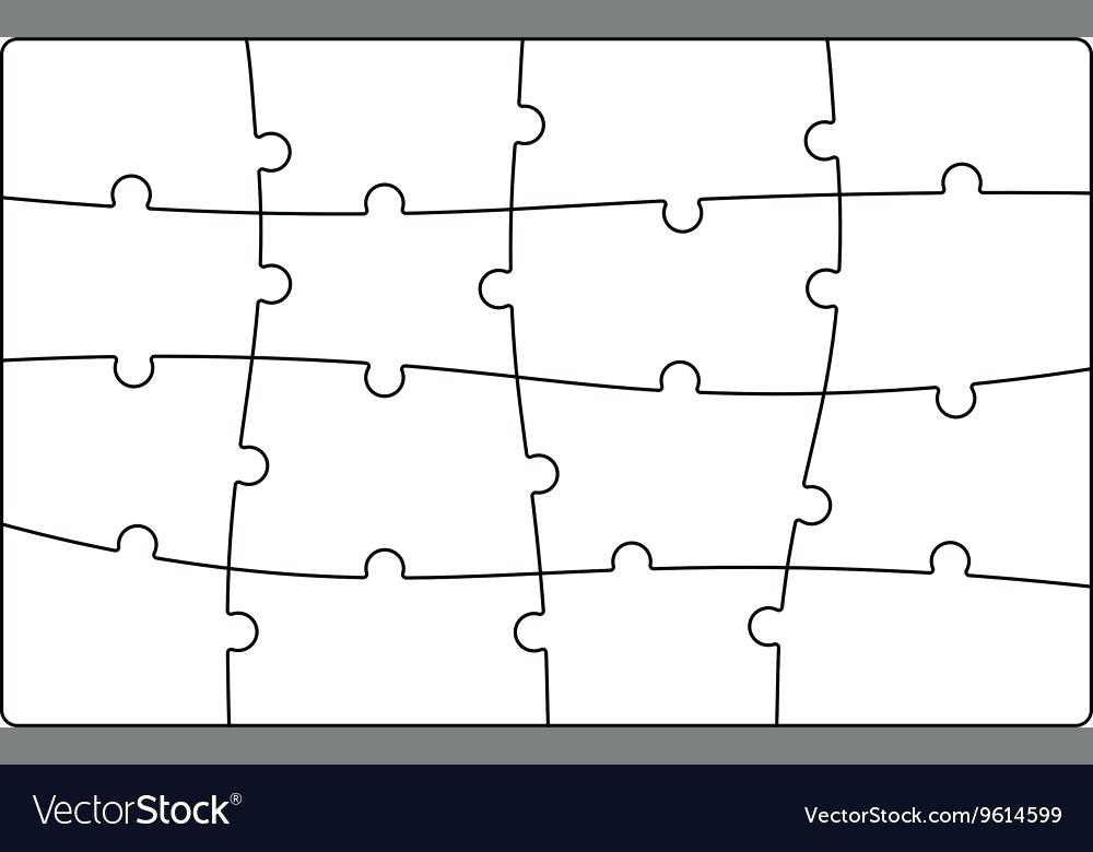 1000x780 Jigsaw Template Puzzle Pieces Vector New Free Piece Four Generator