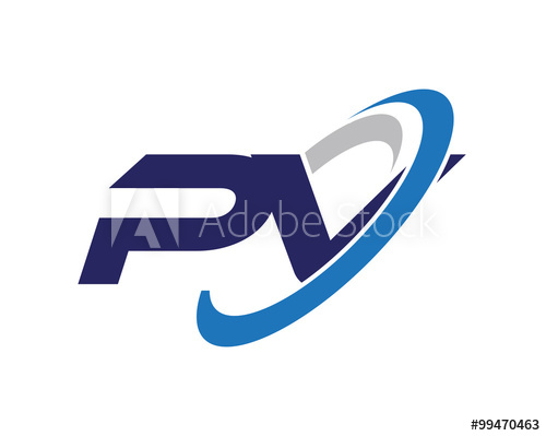 Pv Letter Swoosh Visual Logo 500x399 Pv Letter Swoosh Visual Logo