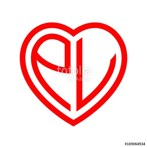 Initial Letters Logo Pv Red Monogram Heart Love Shape Stock Image 500x500 Initial Letters Logo Pv Red Monogram Heart Love Shape Stock Image