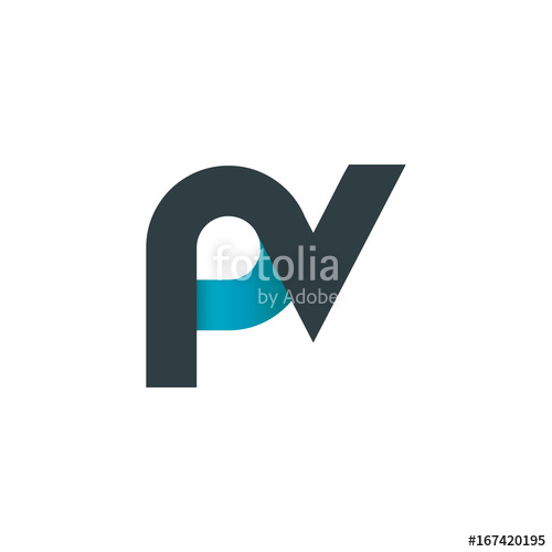 Initial Letter Pv Linked Rounded Design Logo Stock Image 500x500 Initial Letter Pv Linked Rounded Design Logo Stock Image