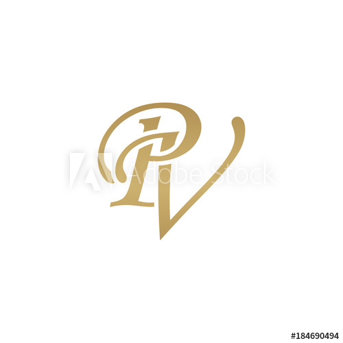 Initial Letter Pv, Overlapping Elegant Monogram Logo, Luxury 500x500 Initial Letter Pv, Overlapping Elegant Monogram Logo, Luxury