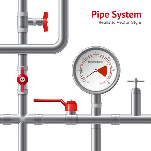 490x490 Plastic Pipe System Background