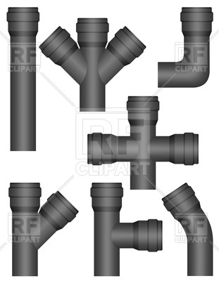 311x400 Set Of Industry Plastic Pipes Vector Image Of Signs, Symbols, Maps