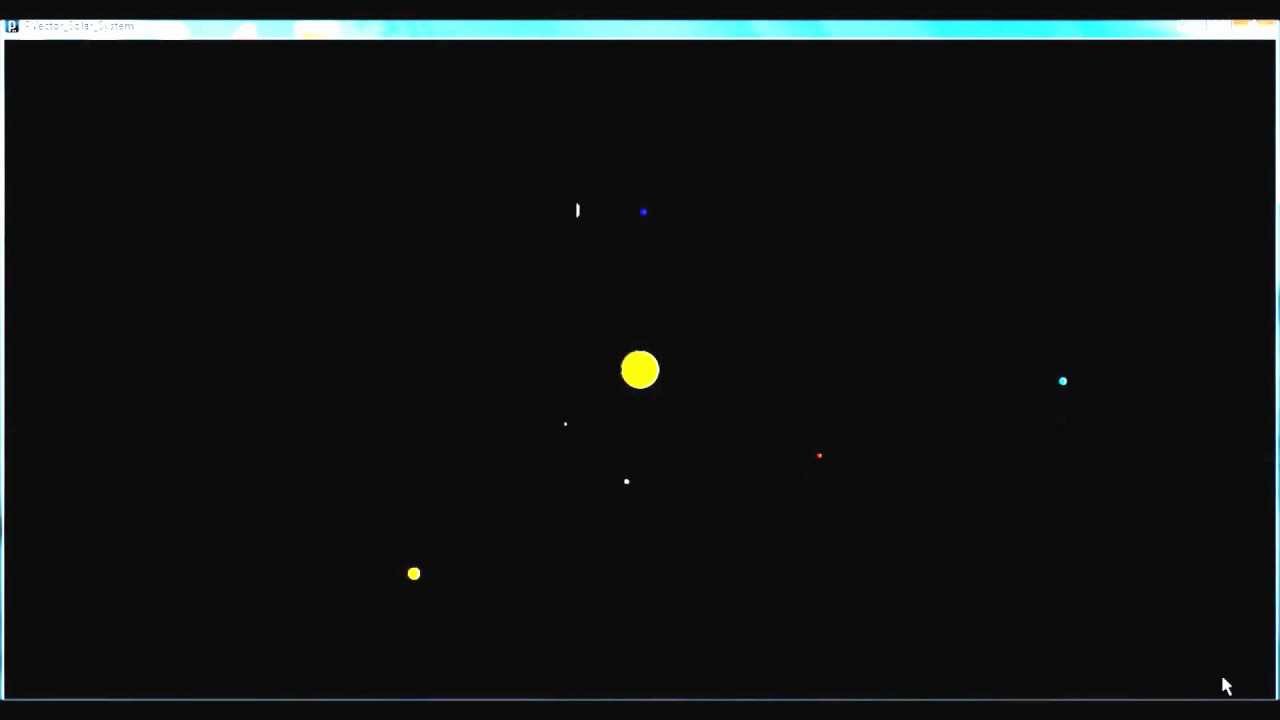 1280x720 Solar System Representation