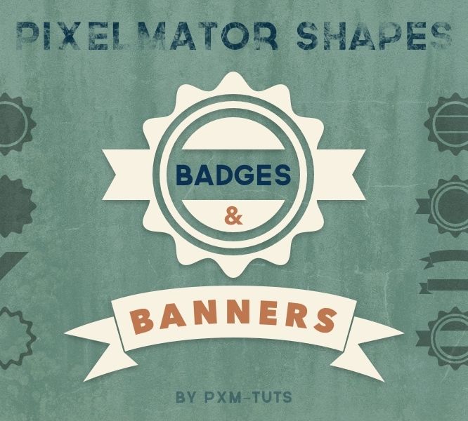 666x600 Badges Banners Shapes Pack For Pixelmator Pxm Tuts Graphic