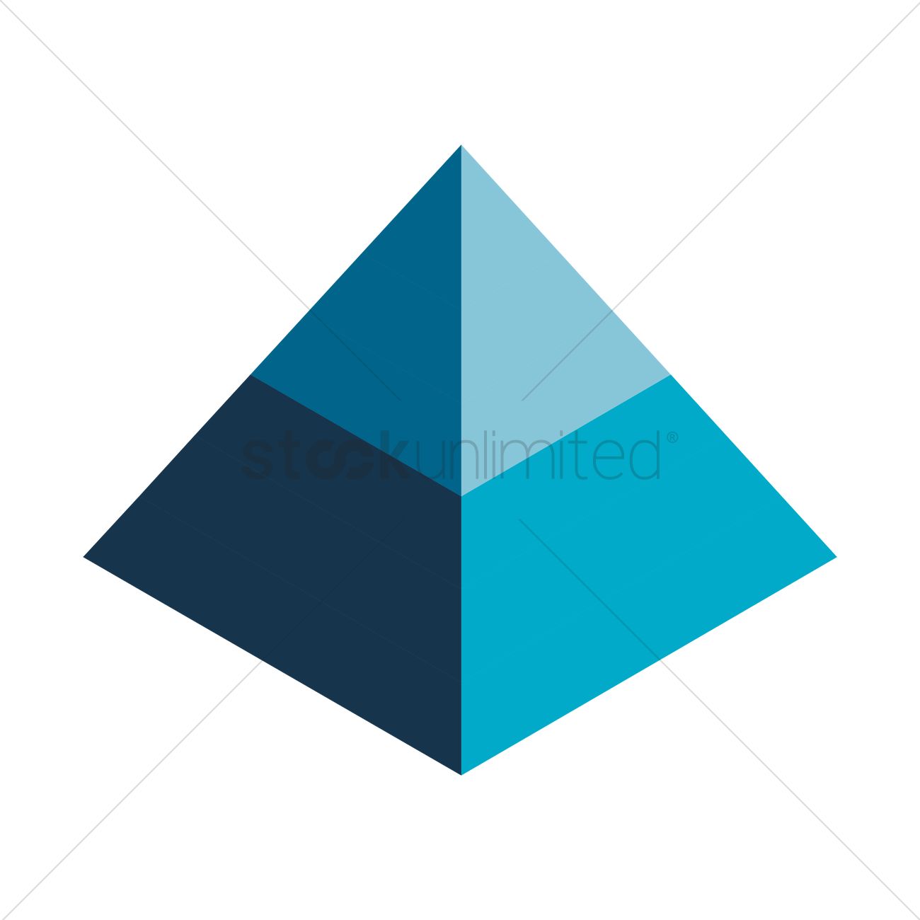 1300x1300 Pyramid Chart Vector Image