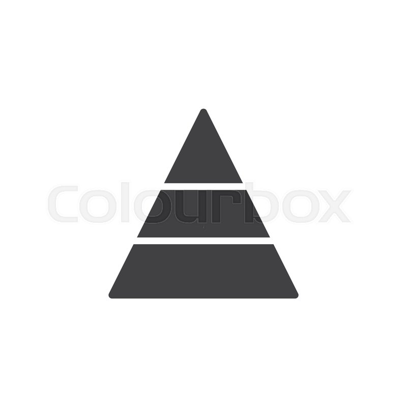 800x800 Pyramid Chart Vector Icon Filled Flat Stock Vector Colourbox