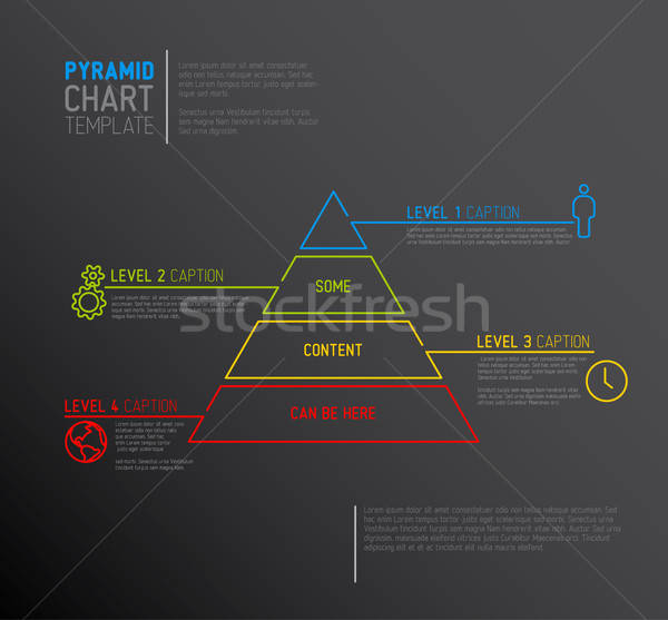 600x557 Vector Infographic Pyramid Chart Diagram Template Vector