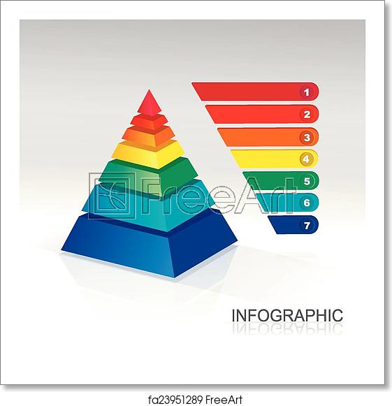 561x581 Free Art Print Of Pyramid Infographic Colorful Vector Pyramid