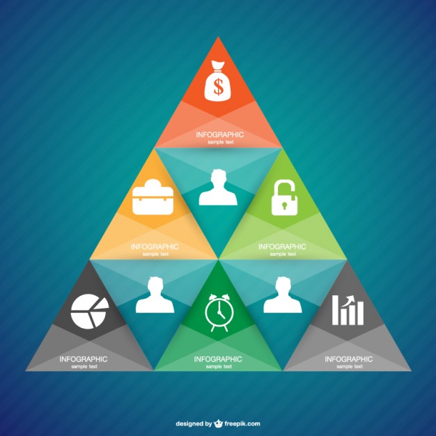 Infographic Pyramid Design Free Vector 626x626 Infographic Pyramid Design Free Vector